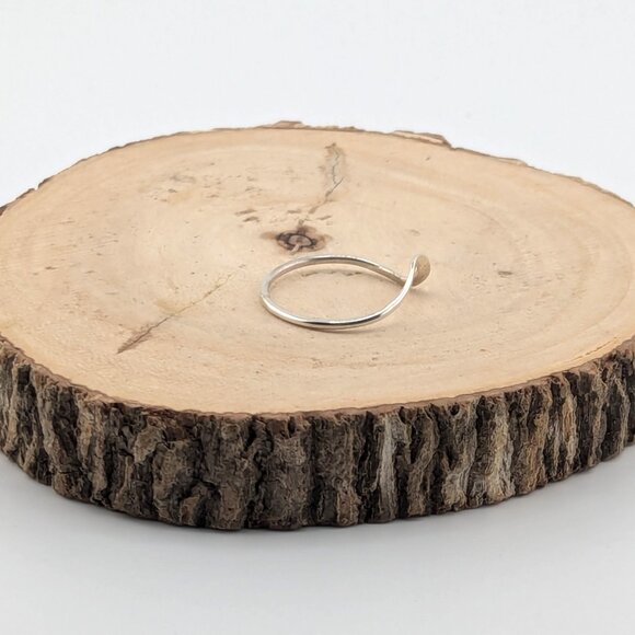 Handmade Navajo Sterling‎ Silver Wave Single Wire Ring Native American Jewelry - Picture 5 of 9